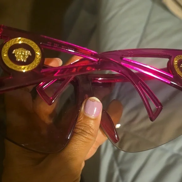 Versace Purple Shield Sunglasses - Picture 3 of 3